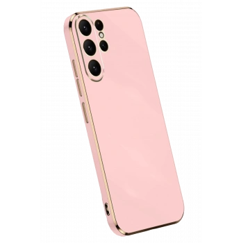 Mey İthalat®  Samsung Galaxy S24 Ultra Kılıf Volet Silikon - Pembe