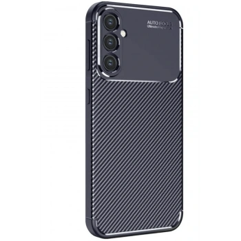 Mey İthalat®  Samsung Galaxy S25 Kılıf Auto Focus Karbon Kapak - Lacivert