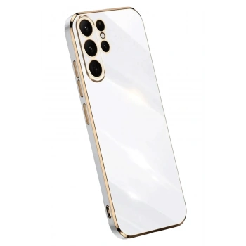 Mey İthalat®  Samsung Galaxy S25 Ultra Kılıf Volet Silikon - Beyaz
