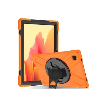 Mey İthalat®  Samsung Galaxy T220 Tab A7 Lite 8.7 Kılıf Amazing Tablet Kapak - Turuncu