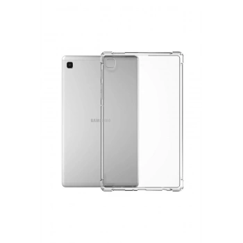 Mey İthalat®  Samsung Galaxy T220 Tab A7 Lite 8.7 Kılıf Anti Shock Tablet Silikon - Şeffaf