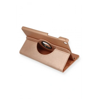 Mey İthalat®  Samsung Galaxy T290 Tab A 8 Kılıf 360 Tablet Deri Kılıf - Rose Gold