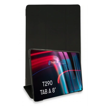 Mey İthalat®  Samsung Galaxy T290 Tab A 8 Kılıf Tablet Smart Kılıf - Siyah
