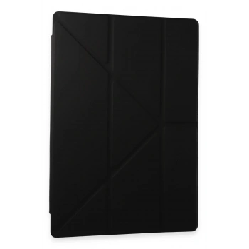 Mey İthalat®  Samsung Galaxy Tab A9 Kılıf Kalemlikli Mars Tablet Kılıfı - Siyah