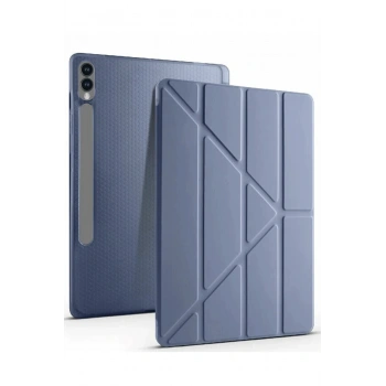 Mey İthalat®  Samsung Galaxy X610 Tab S9 FE Plus 12.4 Kılıf Kalemlikli Mars Tablet Kılıfı - Lavender