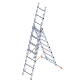 Mey İthalat® Saraylı 3x7 A Tipi Sürgülü Merdiven 5,79 Metre