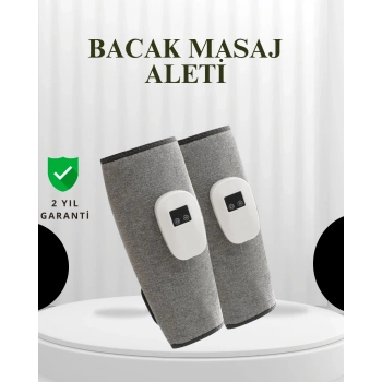 Mey İthalat® Şarjlı Isıtmalı Baldır Masaj Aleti – 3 Hava Basınçlı, Titreşimli ve Akıllı Zamanlayıcılı