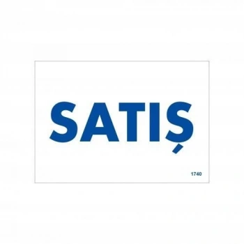 Mey İthalat® Satış Uyarı Levhası 17,5x25 KOD:1740