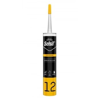 Mey İthalat® Selsil 12 Ayna Silikonu Şeffaf 280 ml