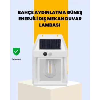 Mey İthalat® Sensörlü Solar Led Dış Duvar Aydınlatma