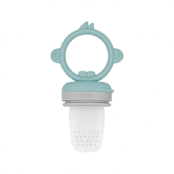 Mey İthalat®   Silikon Püre Meyve Sebze Emziği Aqua Green / Powder Grey