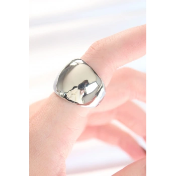 Mey İthalat® Silver Renk Ayarlanabilir Bombeli Ayna Yüzük