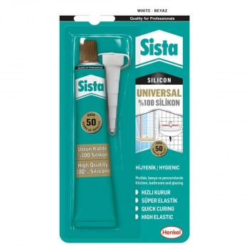 Mey İthalat® Sista Üniversal Silikon Tüp 50 Gr Beyaz