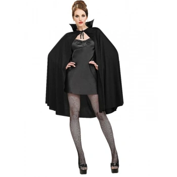 Mey İthalat® Siyah Renk Yakalı Halloween Pelerini 90 cm