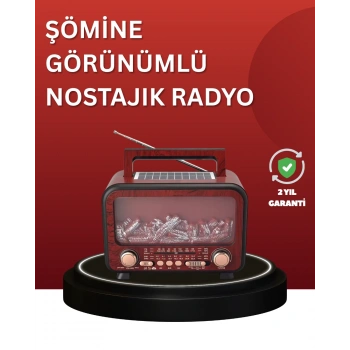 Mey İthalat® Solar Panelli Alev Işıklı Bluetooth Hoparlör – Çoklu Giriş, Uzun Pil Ömrü