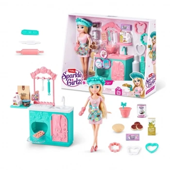 Mey İthalat® Sparkle Girlz Aşçı Bebek ve Oyun Seti 27cm