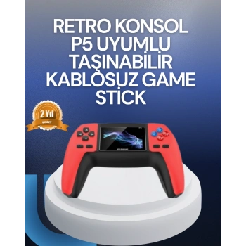 Mey İthalat® Tak Çalıştır Mini Retro GamePad | 520 Klasik Oyun