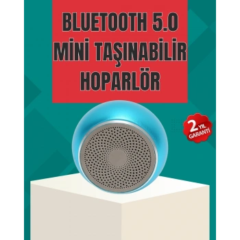 Mey İthalat® Taşınabilir Bluetooth Hoparlör | Eller Serbest Arama Özellikli
