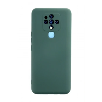 Mey İthalat®  Tecno Camon 16 Kılıf Nano içi Kadife Silikon - Koyu Yeşil