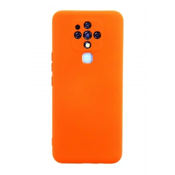 Mey İthalat®  Tecno Camon 16 Kılıf Nano içi Kadife Silikon - Turuncu