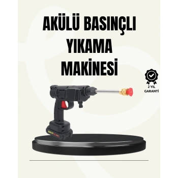 Mey İthalat® TEK BATARYALI 48V Şarjlı Basınçlı Yıkama Makinesi