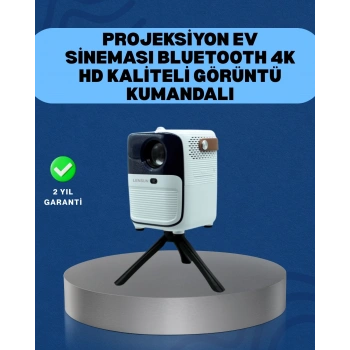 Mey İthalat® Ultra HD Çözünürlüklü Taşınabilir Projektör – 1920x1080 Piksel Görüntü Kalitesi