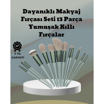 Mey İthalat® umuşak Kıllı Estetik Tasarımlı 13lü Makyaj Fırçası Seti Günlük ve Profesyonel Kullanım