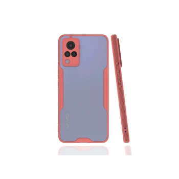 Mey İthalat®  Vivo V21 Kılıf Platin Silikon - Pembe