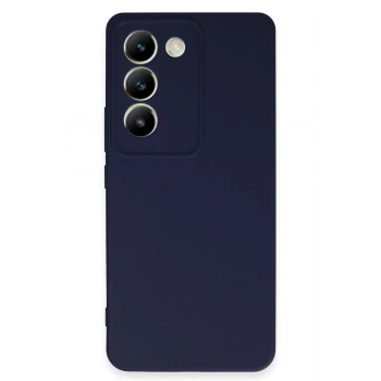 Mey İthalat®  Vivo V30 Lite 4G Kılıf First Silikon - Lacivert