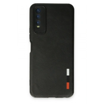 Mey İthalat®  Vivo Y11S Kılıf Loop Deri Silikon - Siyah