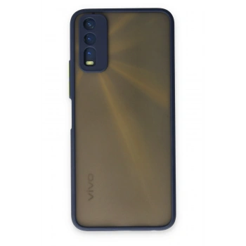 Mey İthalat®  Vivo Y11S Kılıf Montreal Silikon Kapak - Lacivert
