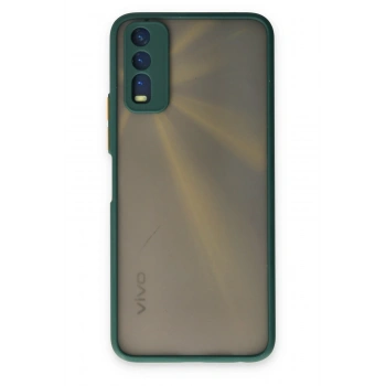 Mey İthalat® Vivo Y11S Kılıf Montreal Silikon Kapak - Yeşil