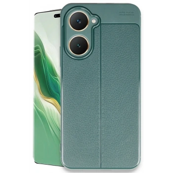 Mey İthalat®  Vivo Y18 Kılıf Auto Focus Kapak - Koyu Yeşil