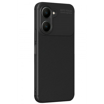 Mey İthalat®  Vivo Y18 Kılıf Auto Focus Karbon Kapak - Siyah