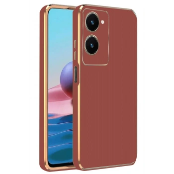 Mey İthalat®  Vivo Y18 Kılıf Volet Silikon - Kırmızı