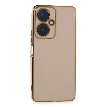 Mey İthalat®  Vivo Y27 Kılıf Volet Silikon - Pembe