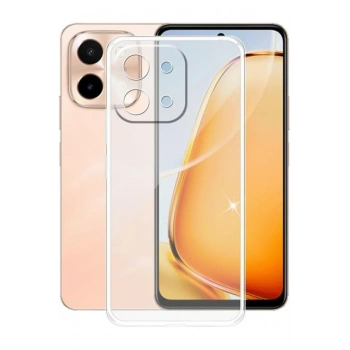 Mey İthalat®  Vivo Y28 Kılıf Lüx Şeffaf Silikon