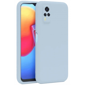 Mey İthalat®  Vivo Y53S Kılıf Nano içi Kadife Silikon - Buz Mavi