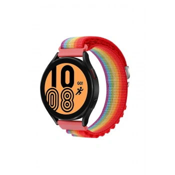 Mey İthalat®  Watch 20mm KR410 Kumaş Kordon - Gökkuşağı 1