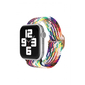 Mey İthalat®  Watch 20mm Star Kordon - Gökkuşağı 2