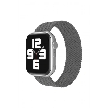 Mey İthalat®   Watch 38mm Ayarlı Solo Silikon Kordon - Gri