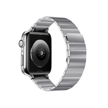 Mey İthalat®   Watch 38mm KR404 Huks Kordon - Gümüş