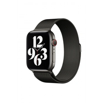 Mey İthalat®   Watch 38mm Metal Mıknatıslı Kordon - Siyah