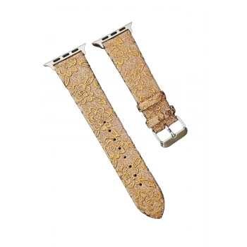 Mey İthalat®   Watch 42mm Creeper Desenli Kordon - Gold