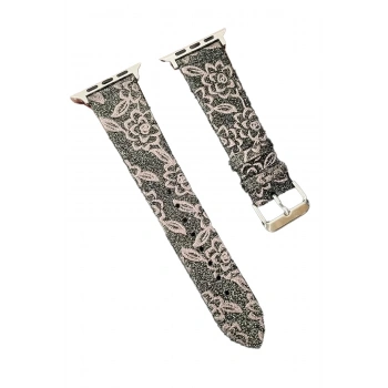 Mey İthalat®   Watch 42mm Creeper Desenli Kordon - Kahverengi
