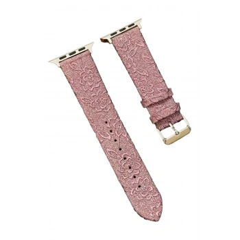 Mey İthalat®   Watch 42mm Creeper Desenli Kordon - Rose Gold