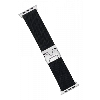 Mey İthalat®   Watch 42mm Forest Kumaş Kordon - Siyah