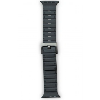 Mey İthalat®   Watch 42mm Magnus Mıknatıslı Silikon Kordon - Siyah