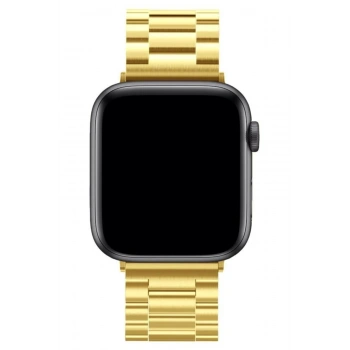 Mey İthalat®   Watch 42mm Metal Baklalı Kordon - Gold