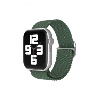 Mey İthalat®   Watch 42mm Star Kordon - Benekli Koyu Yeşil